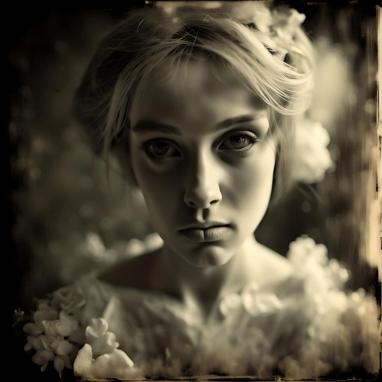 Emotional Girl Portrait in Pinhole Photography Style
