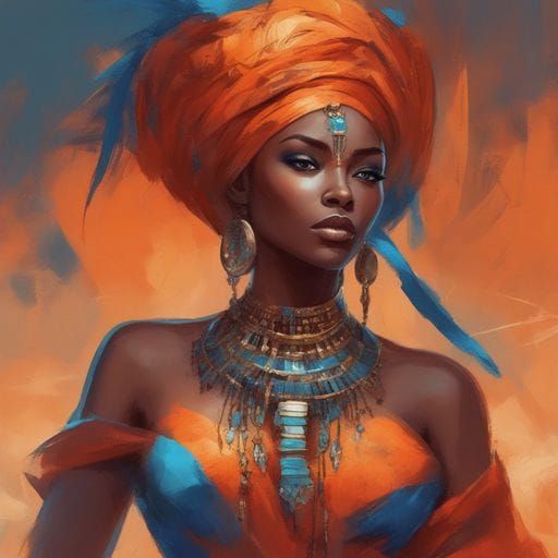 Beautiful African Woman with Glorious Face