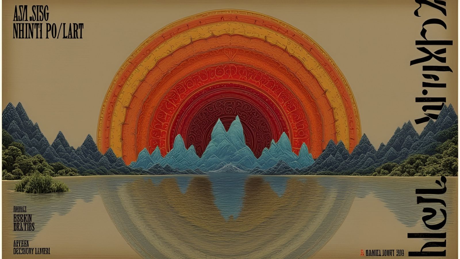 Surreal Landscape in Dreamlike Atmosphere