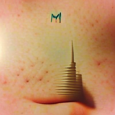 Surreal Geometric Landscape with Vibrant Colors