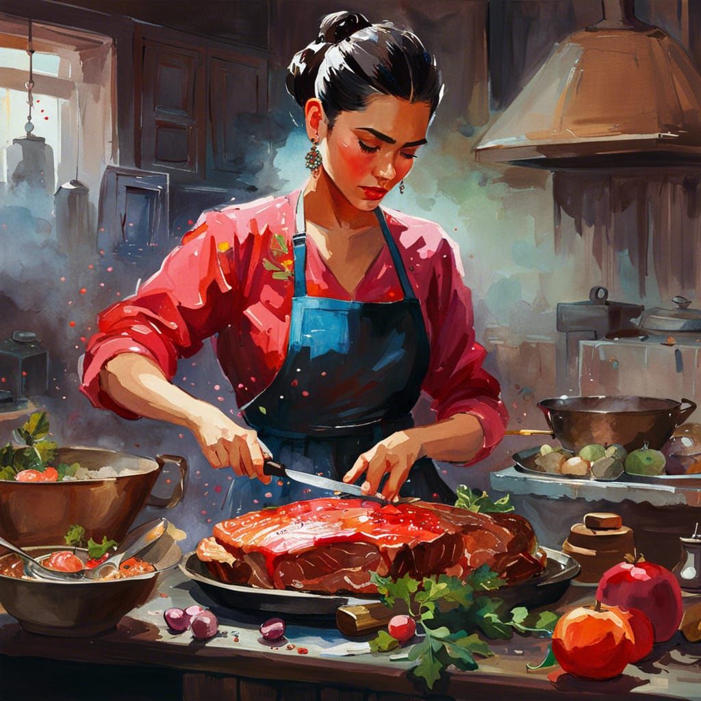 Frida Kaloh as a Chef