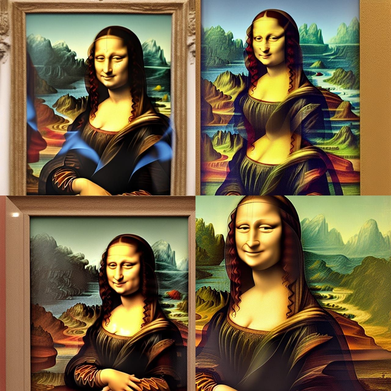 AI Generated Mona Lisa Portrait