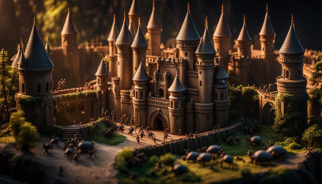 Intricate Ant Colony: A Photorealistic Ecosystem