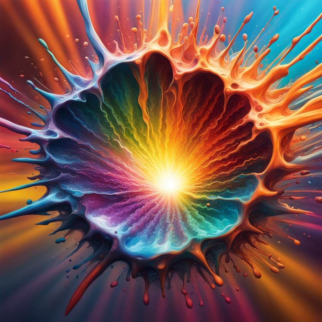 Hyperrealistic Subatomic Harmonic Vibration Splash Art