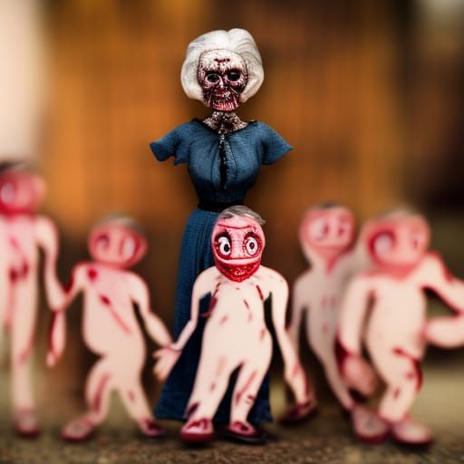 Horror Movie Poster "Grandma and the Little Cannibals"II
