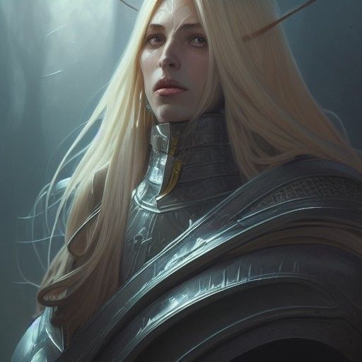 Elric Portrait in Hyperdetailed Digital Art Style