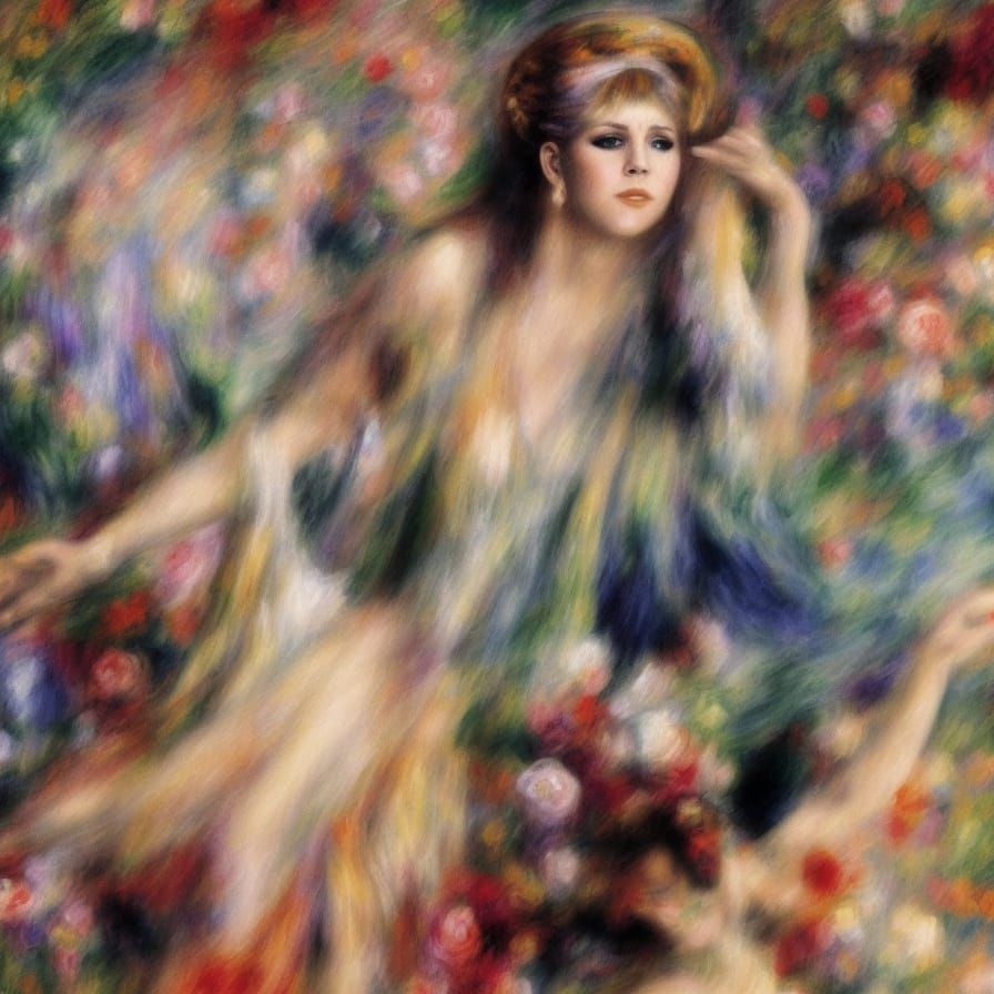 Stevie Nicks Ballet Class in Impressionist Style