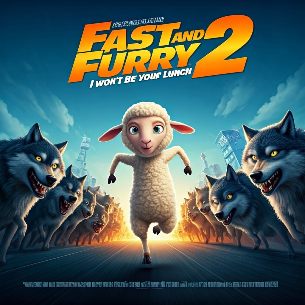 Fast And Furry 2 Movie Poster Art