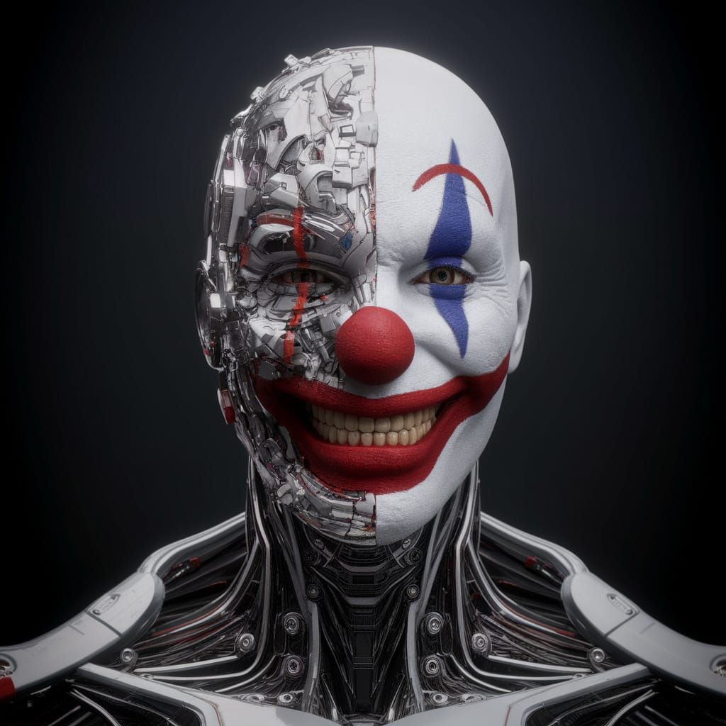 Cyborg Bares Soul in Emotive Portrait