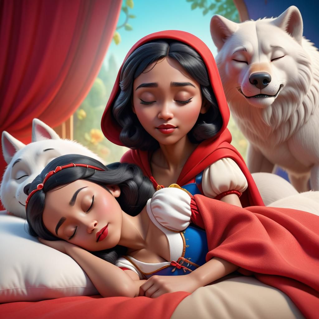 Diverse Fairytale Characters in 3D Digital Art