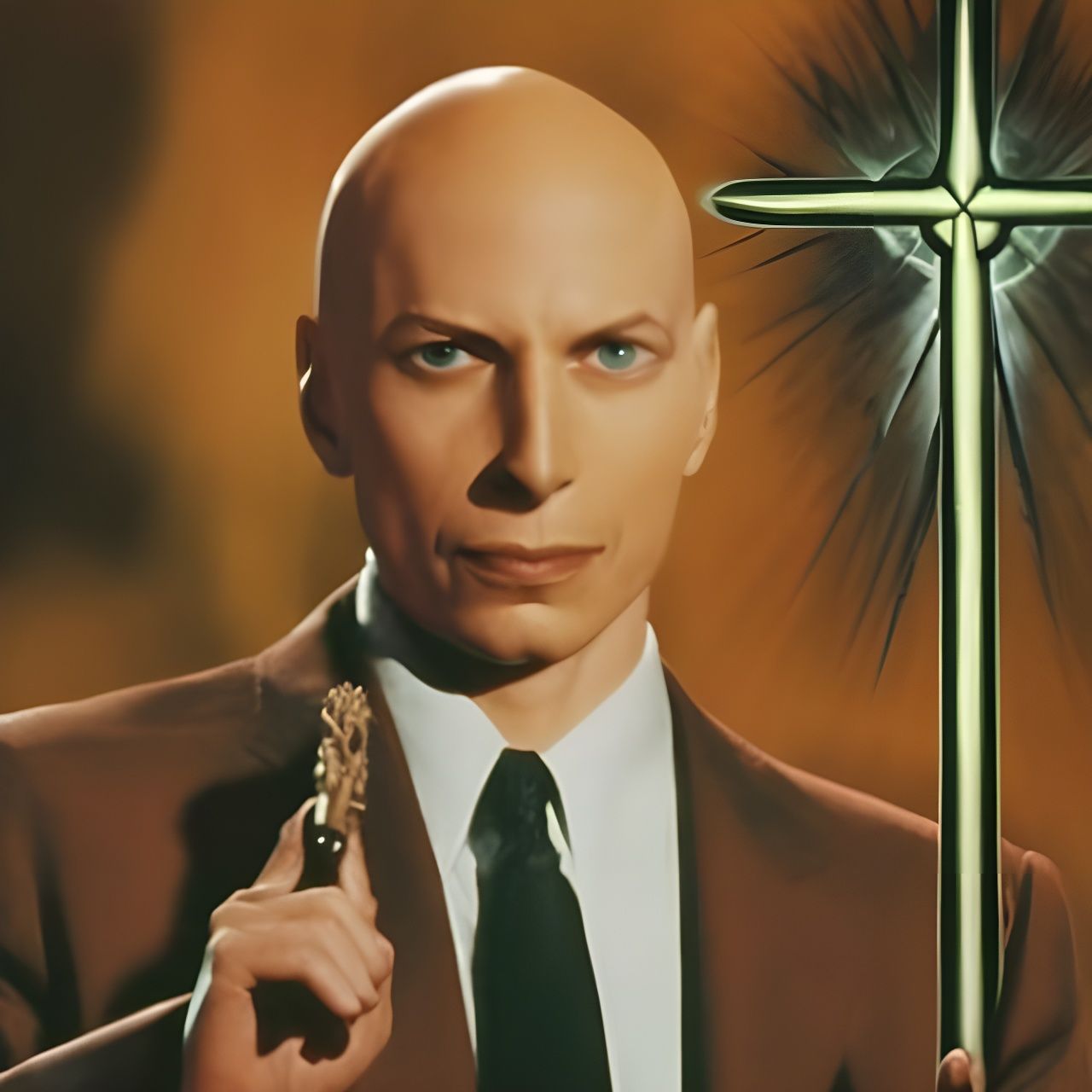 Alien Lord with Seven Point Staff