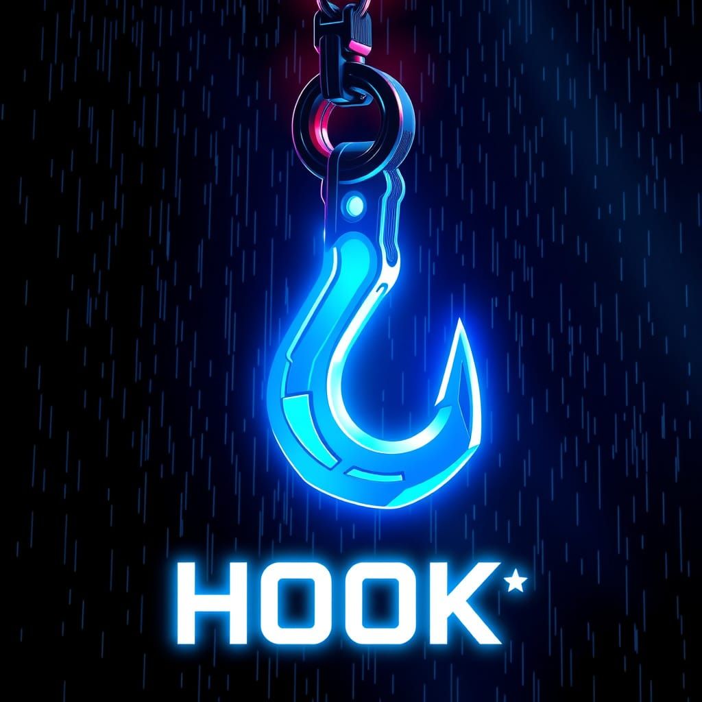 Futuristic Esports Logo with Vibrant Carolina Blue Glow