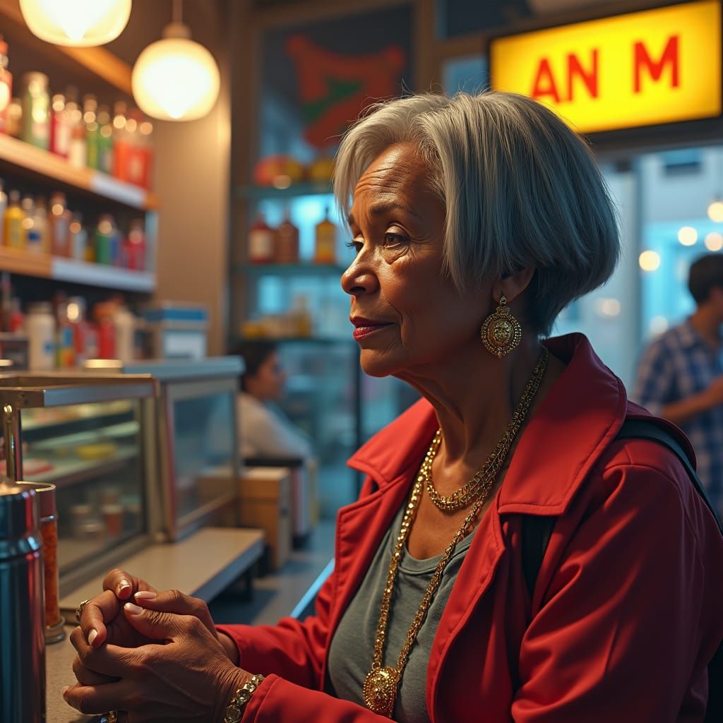 African American Grandmother in New York City