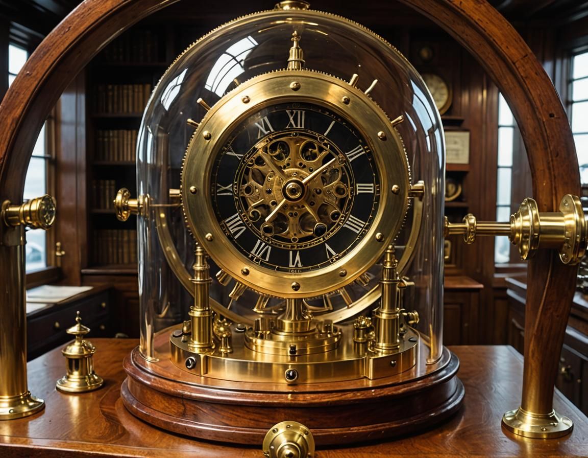 Harrison Navigator's Clock in Ship Cabin
