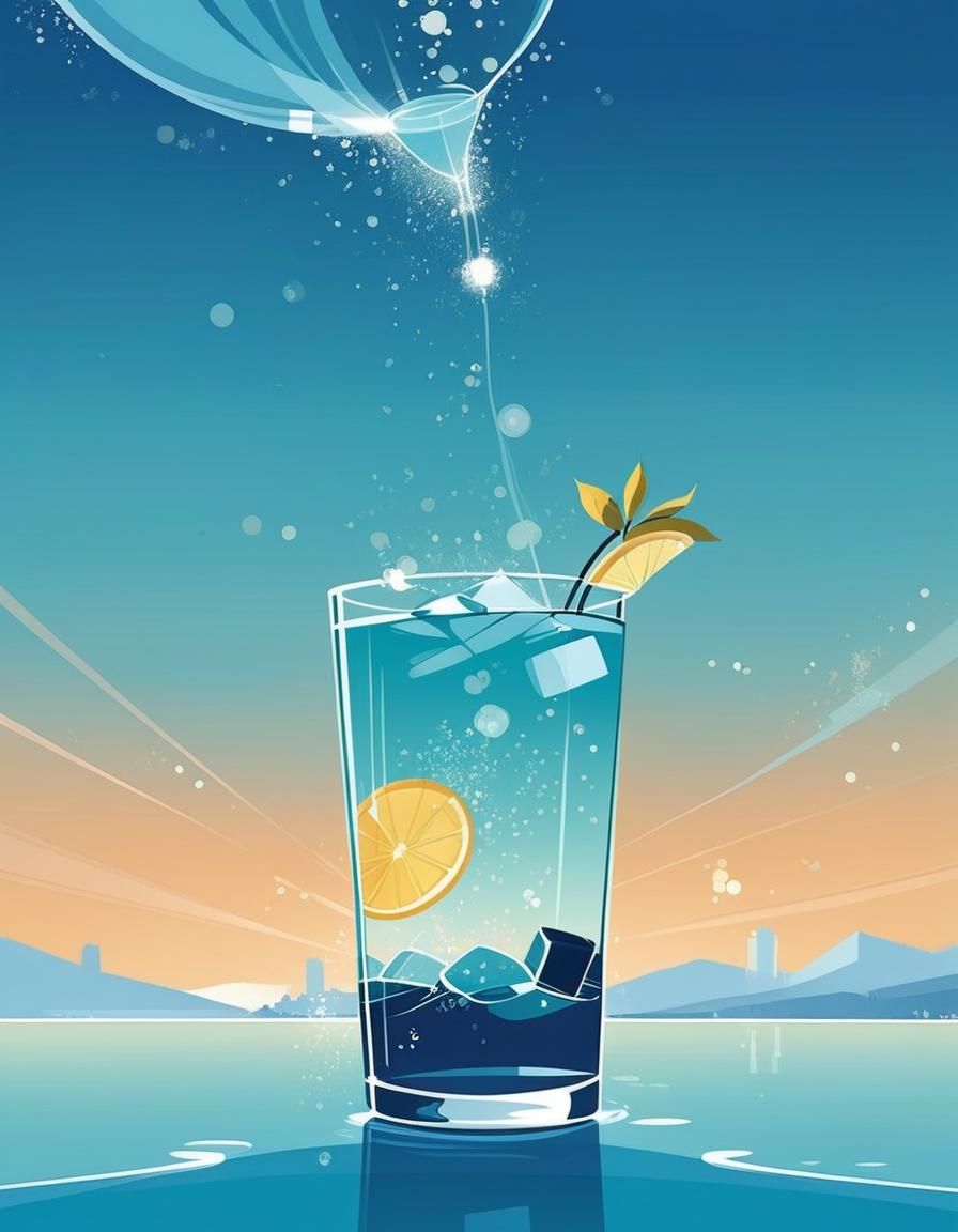 Iced Tea: Digital Illustration in Cel-Shaded Style