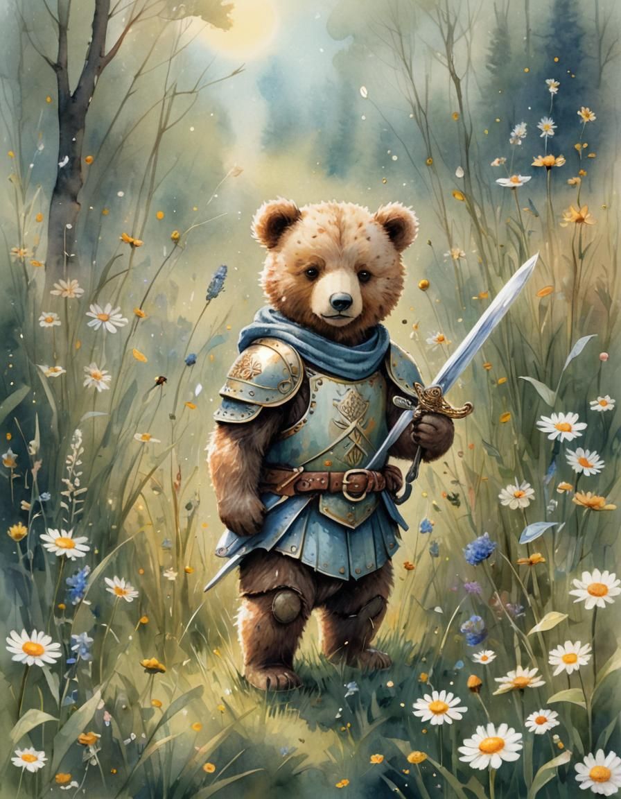Little Teddy Bear Warrior