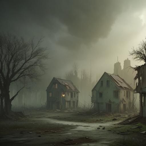 Post-Apocalyptic Ruined Village in Unreal Engine