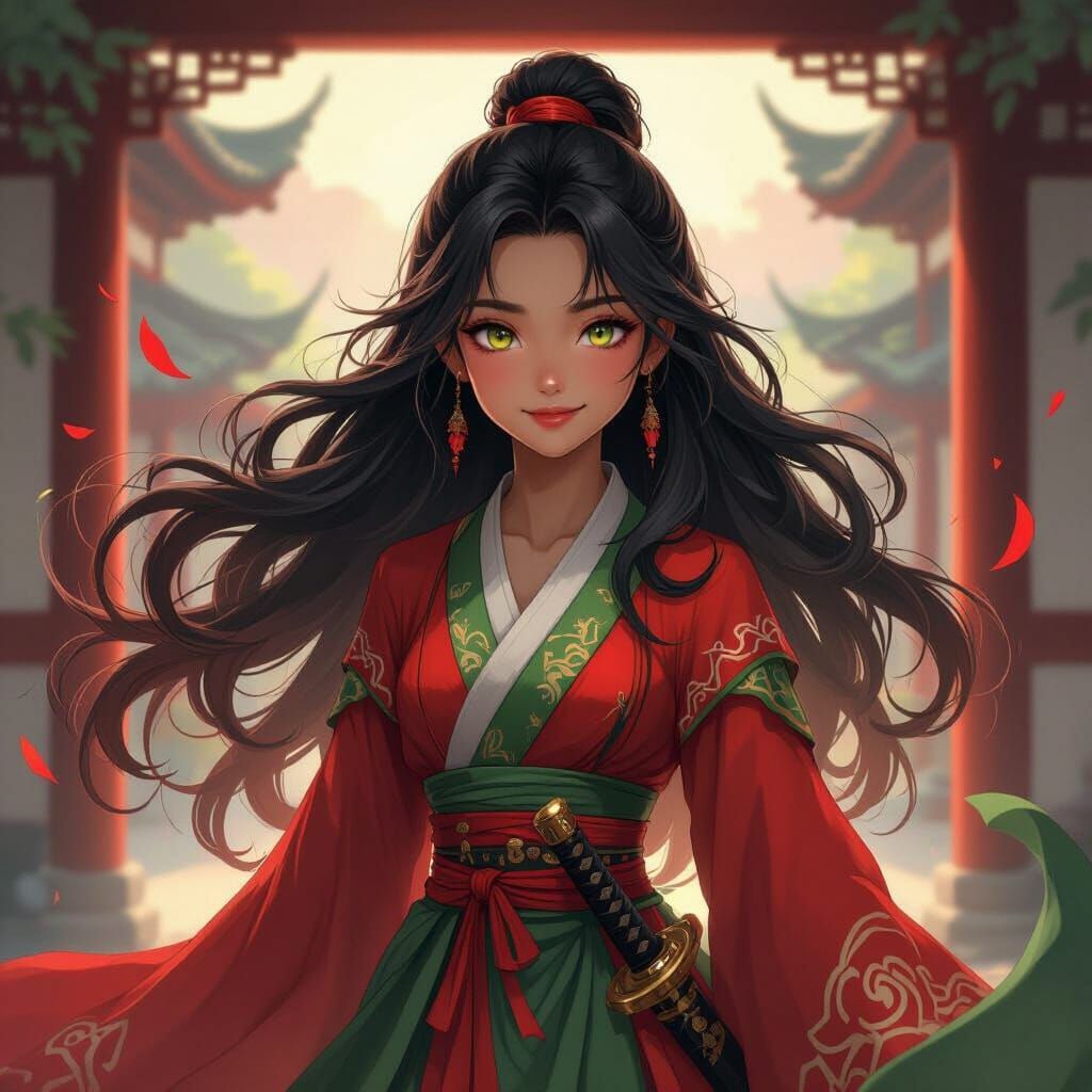 Teen Princess Embarks on Adventure with Ceremonial Sword