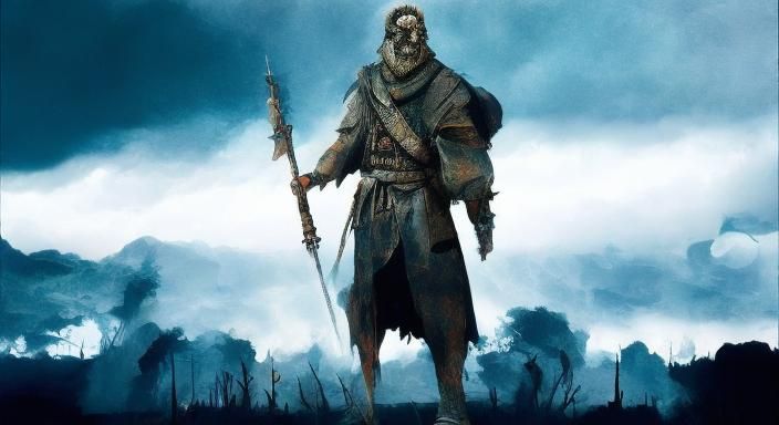 Fantasy Guardian of the Dead in Halloween Style