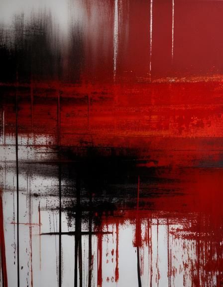 Abstract Textured Red Design
