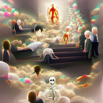 Abstract Afterlife: Ethereal Transition to the Unknown