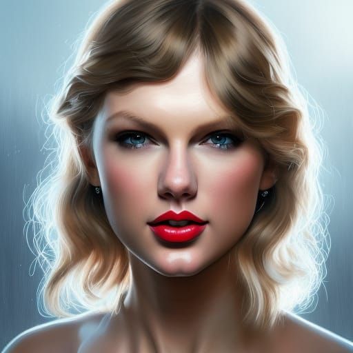 Detailed Portrait of Taylor Swift in Digital Art Style