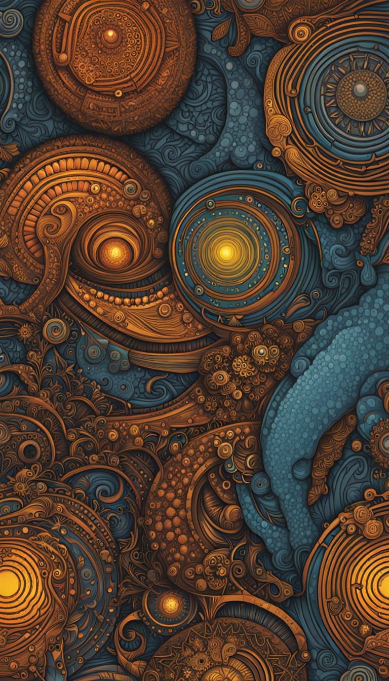 Wollomi Expression in Four Distinct AI Art Images