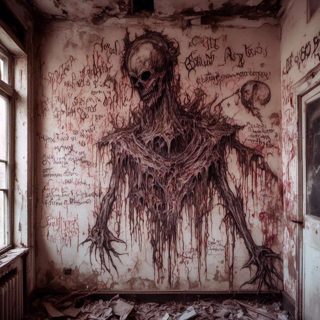 Disturbing Satanic Drawings in Abandoned School