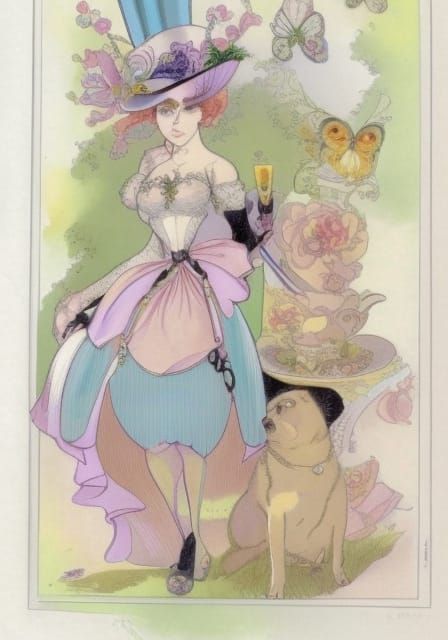 Alice as Mad Hatter: Detailed Ink Portrait