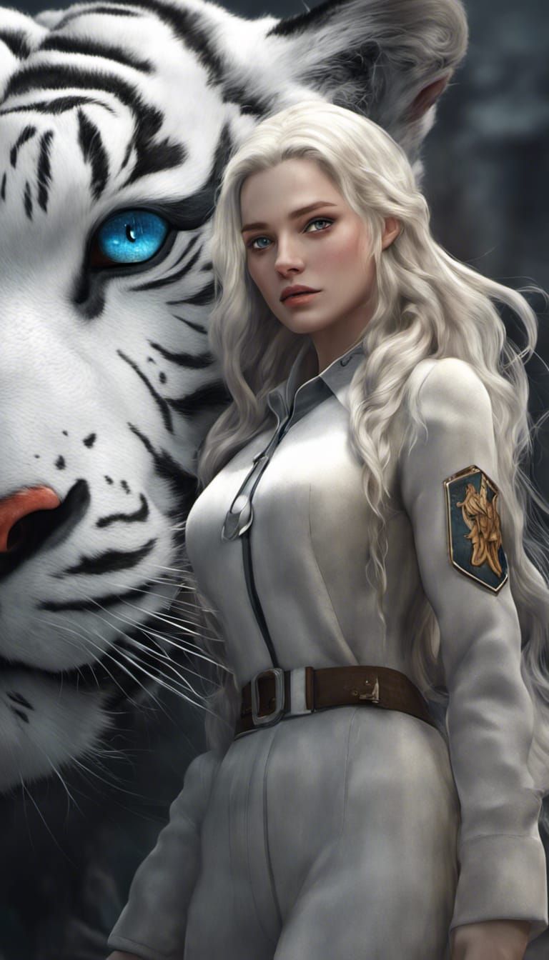 WWII Lady with Tiger in Unreal Engine 5