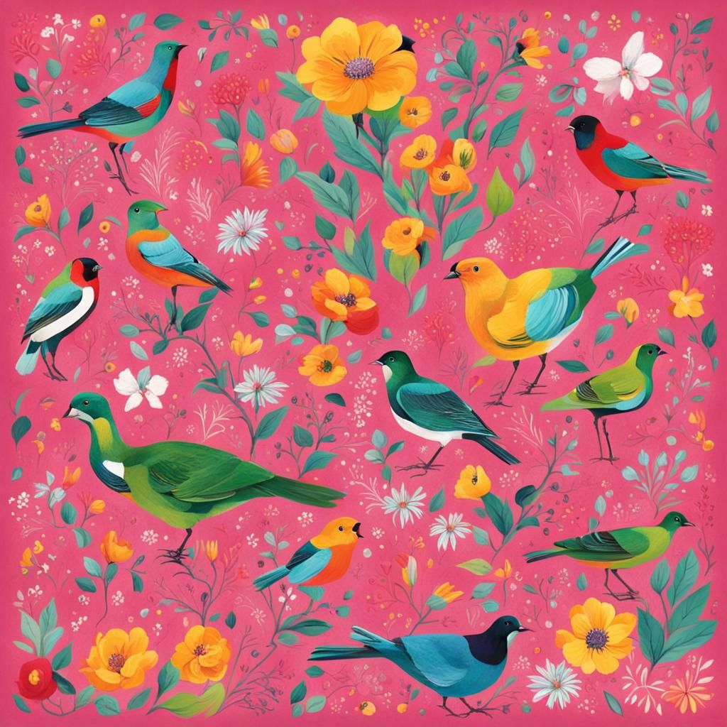 Dancing Flowers at Night: A Fantastical Scene