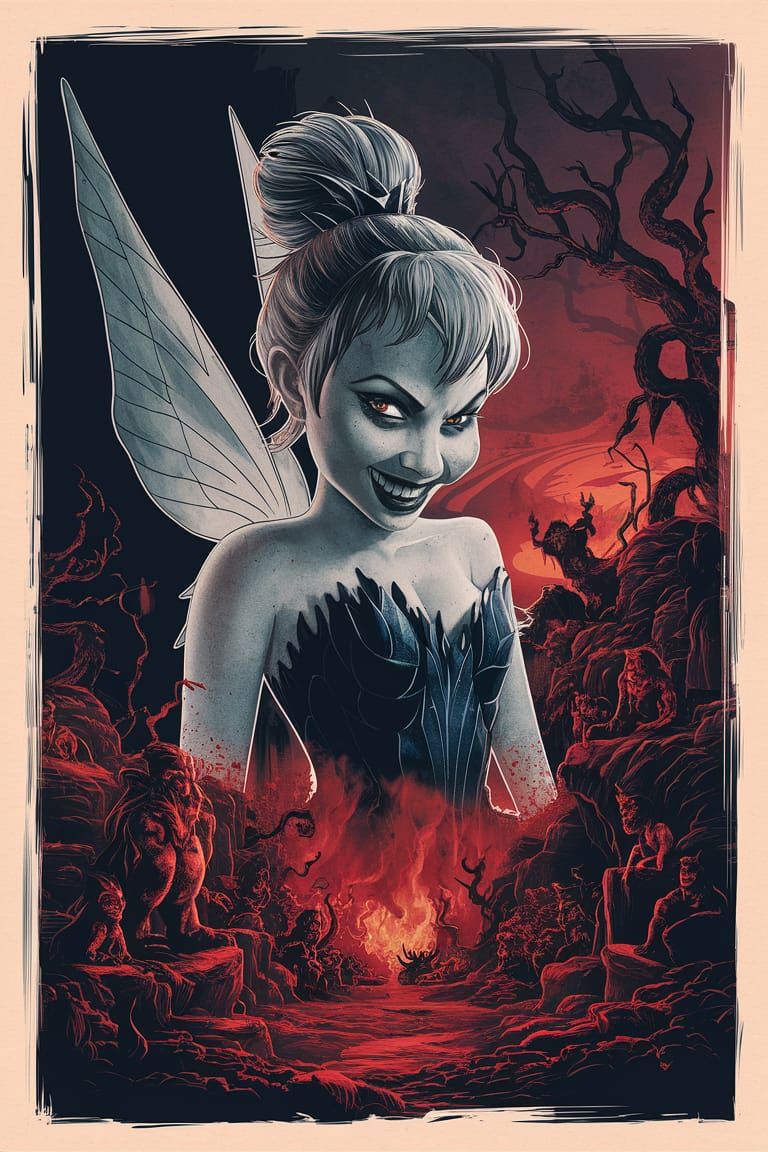 Evil Tinkerbell, Queen of Hell: Movie Poster Art