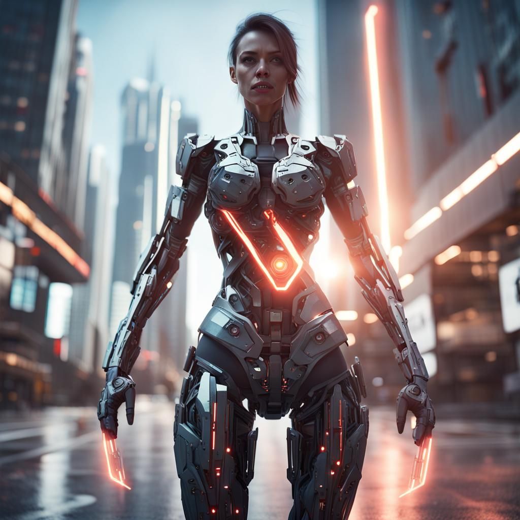 Female warrior fights killer drones in her city