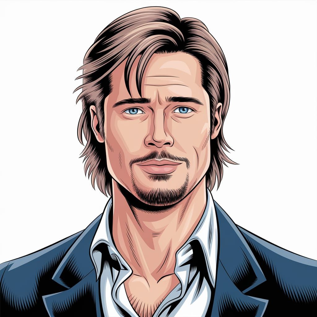 Manga Style Portrait of a Man