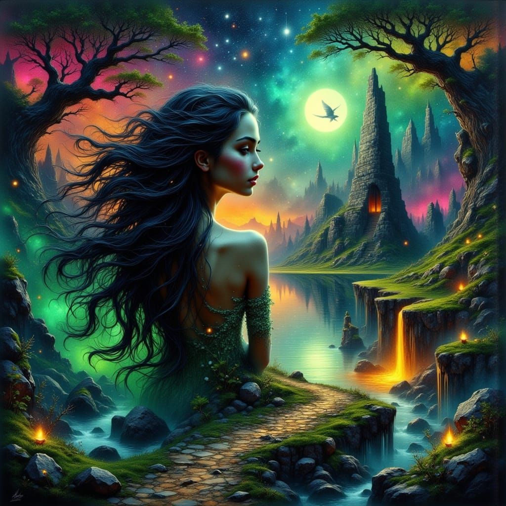 Seven Wonders Landscape Shaped by Woman's Mind