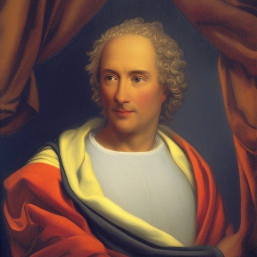 Radiant Portrait: Power of Stars and Light