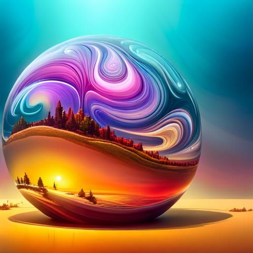 Landscape inside the bubble