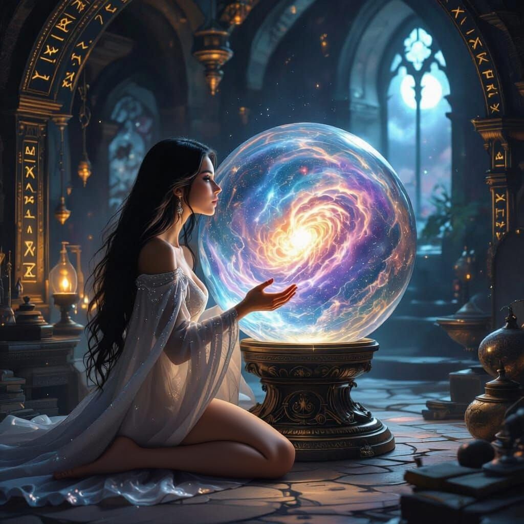 Woman Kneeling with Legs Visible