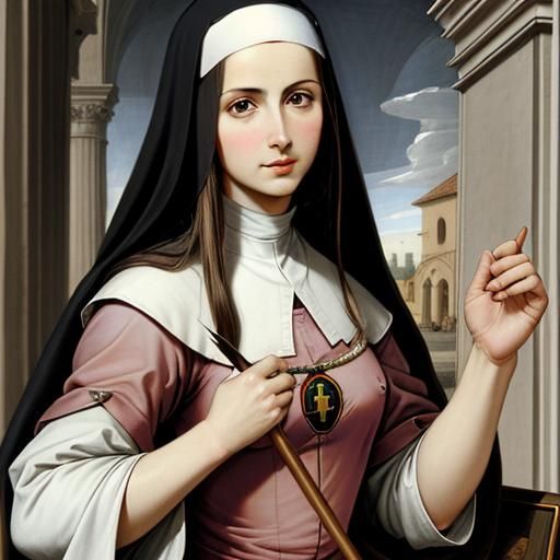 Nun Portrait in Style of Elisabetta Sirani