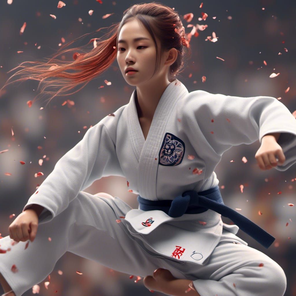 Anime Jiu Jitsu Queen in 3D Detail