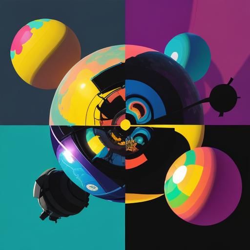 Women on Exoplanet with Three Moons in Candyland Art