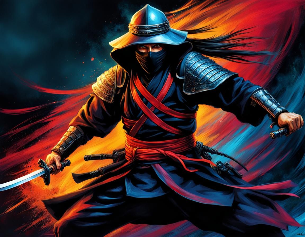 Samurai ninja crime fighter