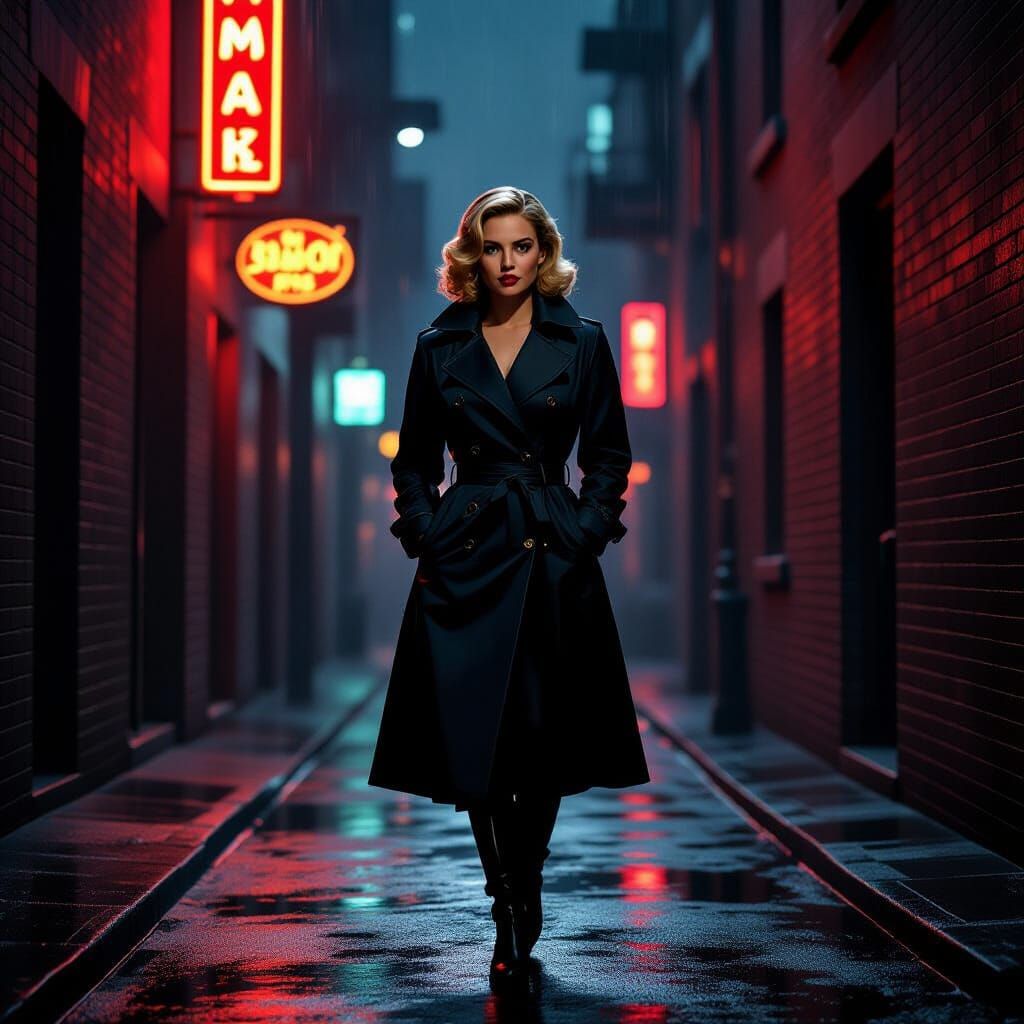 Sabrina Spellman as a 1940s Film Noir Detective