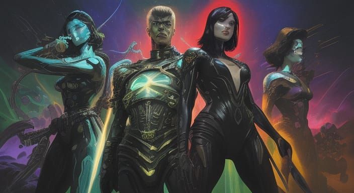 Retro Sci-Fi Battle in Hollow Earth