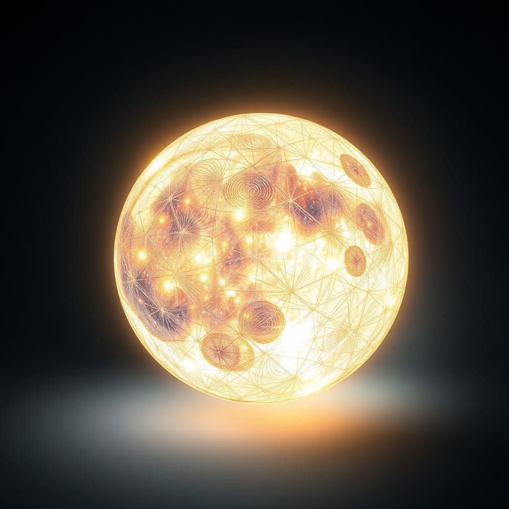 Cosmic Fractal Moon Form