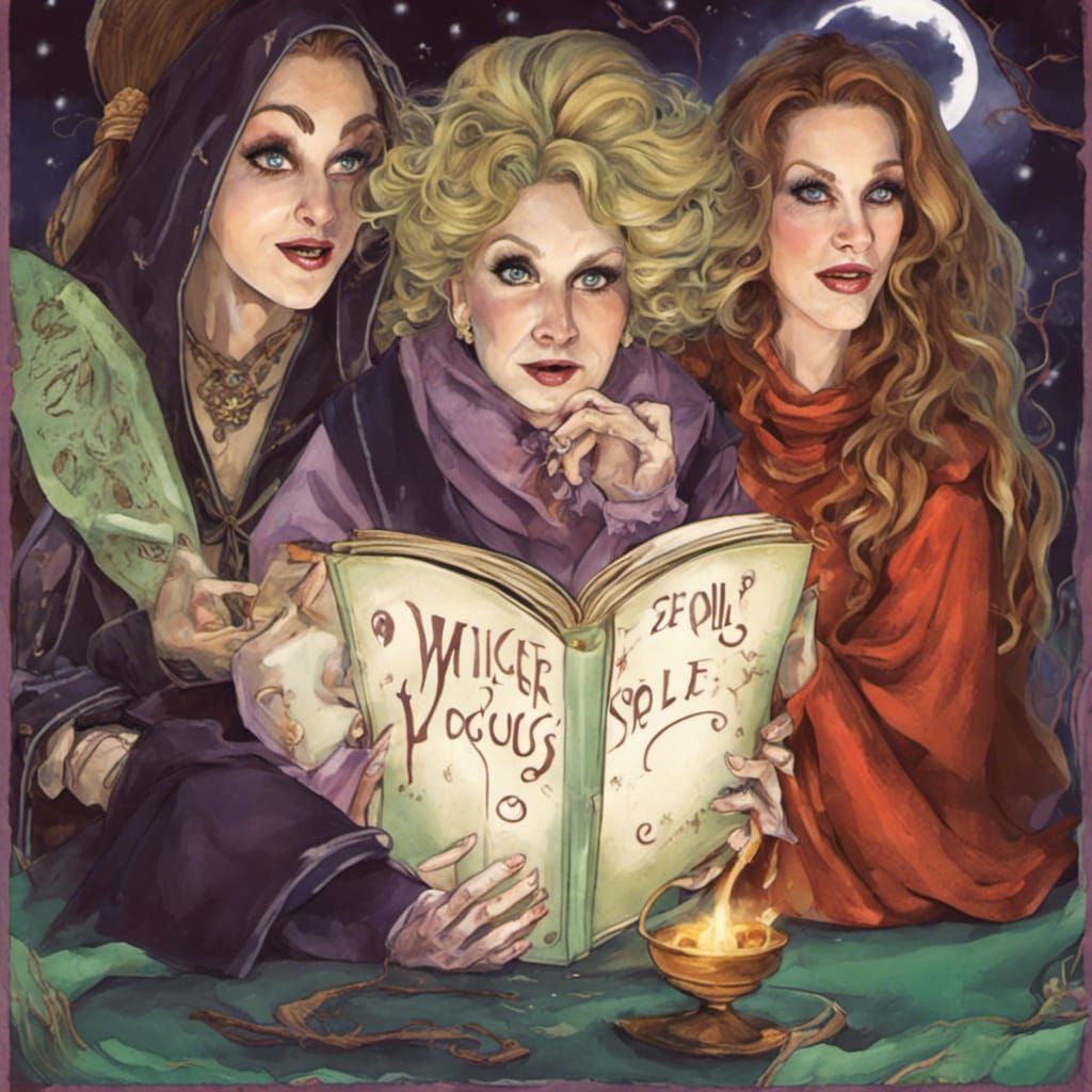 Hocus Pocus Witches in Salem, Disney Style