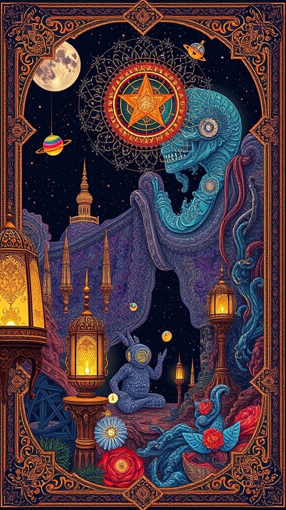 Redo Future of the Past Moebius contrasting colors deep colo...