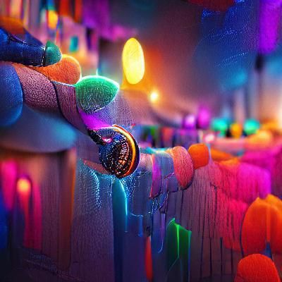 Fantastical Colorful Lights in Detailed Matte Painting