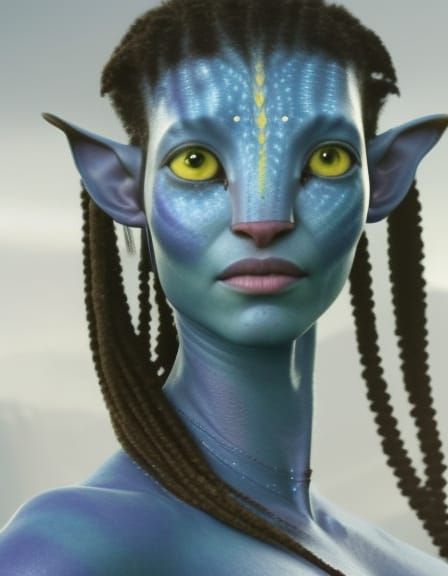 Beautiful Na'vi Woman Portrait from Avatar