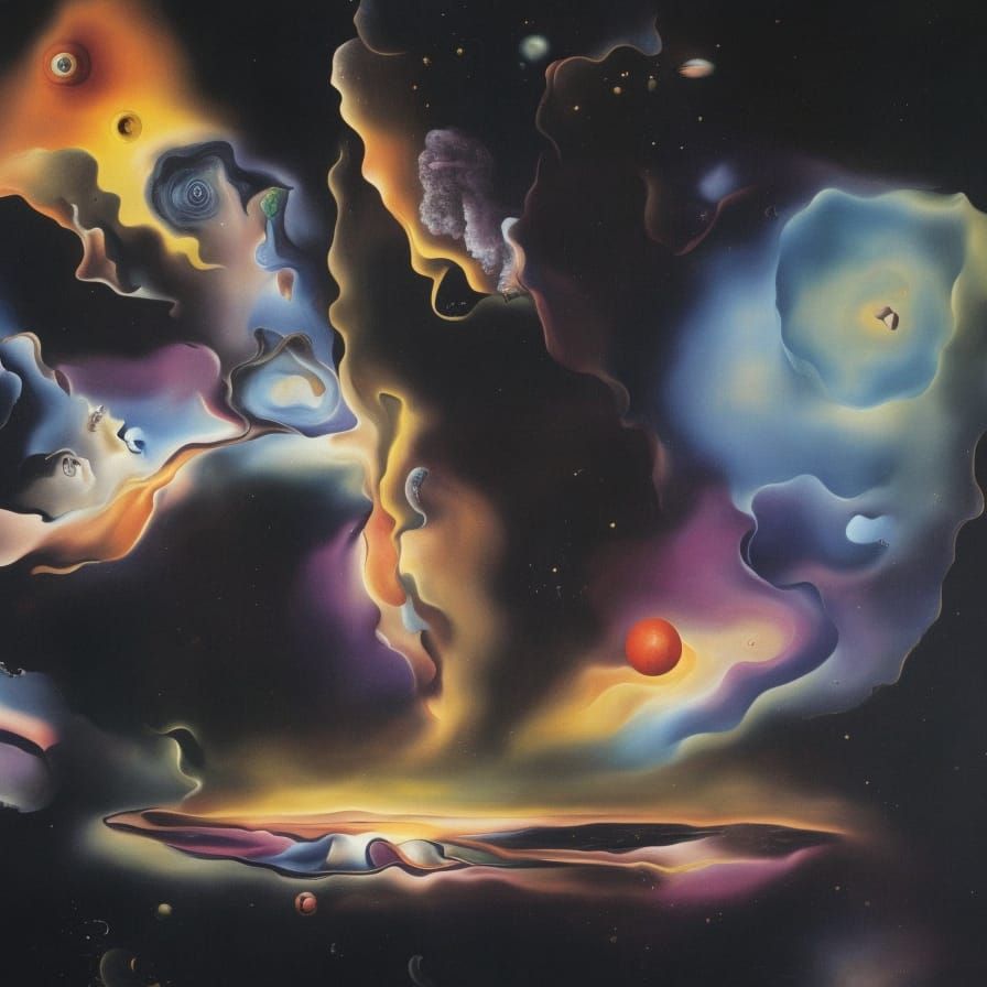 Surreal Big Bang in Dali Style